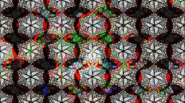 Küçük renkli çiçekler. Siyah çiçekli bahar çiçekleri. Küçük çiçekte güzel bir desen. Moda baskıları için zarif bir şablon. Motley illüstrasyonu.