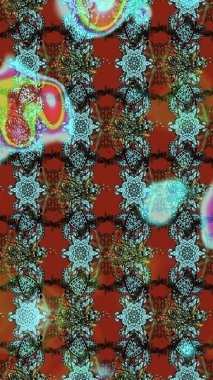 Elle çizilmiş çiçek desenli Raster çizimi. Tekstil, kumaş, ambalaj, hatıra defteri için hoş bir çiçek arkaplanı. Mavi arka planda. Çocuksu tasarım.