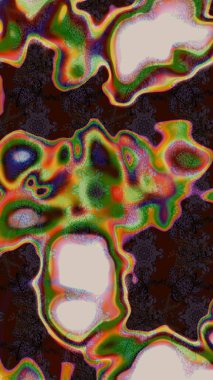 Raster illüstrasyonundaki çiçek desenli çizim. Süslü kumaş deseni. Düz Çiçek Elementleri Tasarımı. Renkli Bahar Teması çizim şablonu.