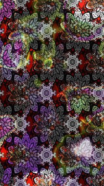 Renkli Bahar Teması eskiz kalıbı. Raster illüstrasyonu. Gri renkli, zarif çiçek buketli suluboya. Düz Çiçek Elementleri Tasarımı.