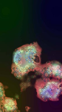 Düz Çiçek Elementleri Tasarımı. Renkli Bahar Teması eskiz kalıbı. Raster illüstrasyonundaki çiçek desenli çizim. Süslü kumaş deseni.