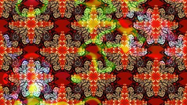 Çiçekli eskiz arkaplanı. Çocuk stili. Renkli Bahar Teması eskiz kalıbı. Düz Çiçek Elementleri Tasarımı.