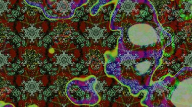 Çizim çiçek deseni duvar kağıdı, web sitesi arka planı, ambalaj kağıdı, davetiye, broşür, afiş veya web sitesi için kullanılabilir. El çizimi Raster çizimi. Karalama elementleri.