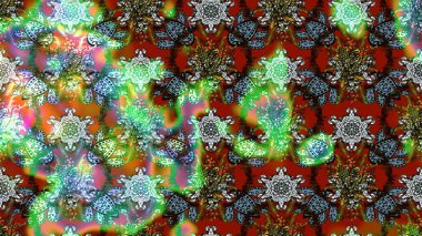 Sevimli çiçek raster deseni. Modaya uygun kumaş deseni. Renkli Yaz Temalı eskiz kalıbı. Düz Çiçek Elementleri Tasarımı.