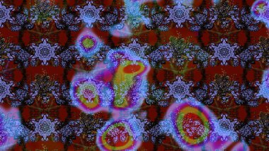 Küçük bir çiçekte eskiz deseni. Hoş bir çiçek geçmişi var. Güzel kumaş deseni. Raster illüstrasyonu.