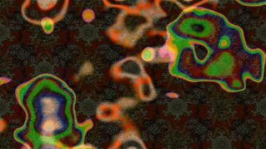 Kahverengi renkte çiçekli çiçek deseni. Suluboya tarzında kahverengi renkte çiçekler.