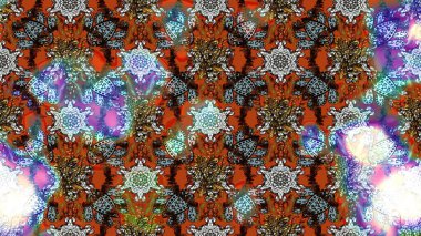 Çiçek arkaplan. - Kahverengi çiçekler. Çiçek kolajı. Çiçek kompozisyonu. Doğa. Raster deseni. Küçük çiçekte güzel desen var..