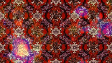 Parlak çiçekli kolaj çiçekleri kahverengi. Çiçekli zambakların eskiz geçmişi. Çiçek tasarımı için inanılmaz kolaj cennet tarzı..