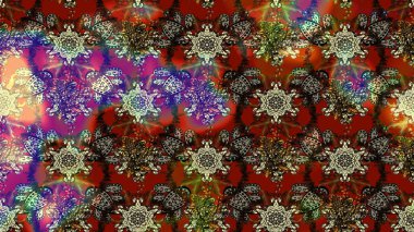 Çiçekli çiçek deseni, suluboya. Raster deseni. Süslü kumaş deseni.