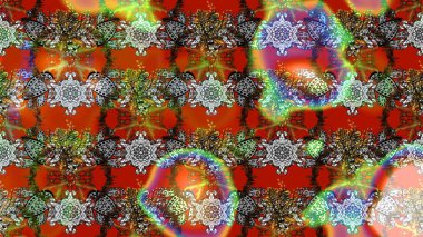 Şirin çiçek elementleri. Raster illüstrasyonu. Taslak desenli, modaya uygun kumaş deseni. Renkli Bahar Teması eskiz kalıbı. Düz Çiçek Elementleri Tasarımı.