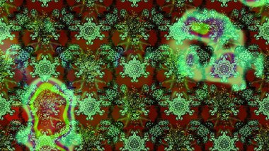 Çiçekli yaz çiçekleri. Küçük çiçekte güzel bir desen. Küçük renkli çiçekler. Moda baskıları için zarif bir şablon. Motley illüstrasyonu. Çizim.