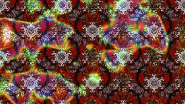 Raster illüstrasyonundaki çiçek desenli çizim. Güzel kumaş deseni. Renkli Bahar Teması eskiz kalıbı. Düz Çiçek Elementleri Tasarımı.