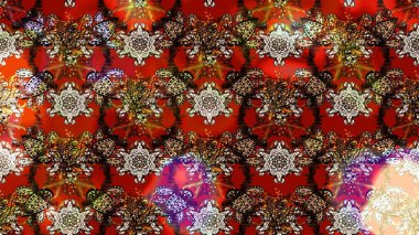 Çiçekli karalama şeklinde Raster çiçek deseni. Kahverengi renkte yaz çiçekleri. Raster illüstrasyonu.