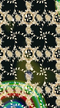 Çiçekli karalama şeklinde Raster çiçek deseni. Gri renklerde bahar çiçekleri. Raster illüstrasyonu.