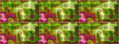 Şatafatlı bahar bahçesi dokusu. Yeşil renklerde çiçeksiz. Yeşil renkli çiçekler. Raster illüstrasyonu. Çiçek deseni.