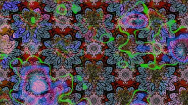 Klasik çiçek desenli. Paketleme, tekstil, duvar kâğıdı için çiçek eskizi. Yumuşak fayans. Raster 'ın taze dokusu. Yumuşak pamuk tasarımı.