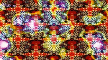 Eskiz klasiği. Raster Şirin kumaş deseni. Renkli Bahar Teması eskiz kalıbı. Düz Çiçek Elementleri Tasarımı.