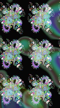 Raster güzel bir çiçek deseni çizmiş. Bahar mevsimi. Tatil havası. Nazik romantik baskı.