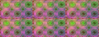 Düz Çiçek Elementleri Tasarımı. Renkli Bahar Temalı Kusursuz Arkaplan. Yeşil renkli çiçekler. Güzel çiçek deseni..