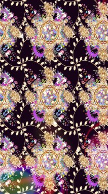 Küçük siyah çiçeklerle oldukça eski bir besin torbası deseni. Tekstil, kumaş, kapaklar, duvar kağıtları, baskı, paket, koleksiyon defteri, örgü, dekupaj için çiçek arkaplanı..