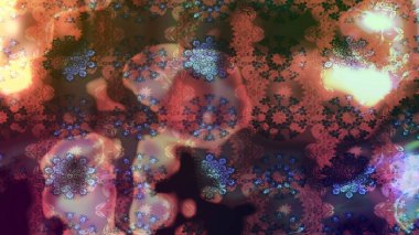 Kahverengi renkli şirin çiçek deseni. Raster Modaya uygun kumaş deseni. Renkli Bahar Teması eskiz kalıbı. Düz Çiçek Elementleri Tasarımı.