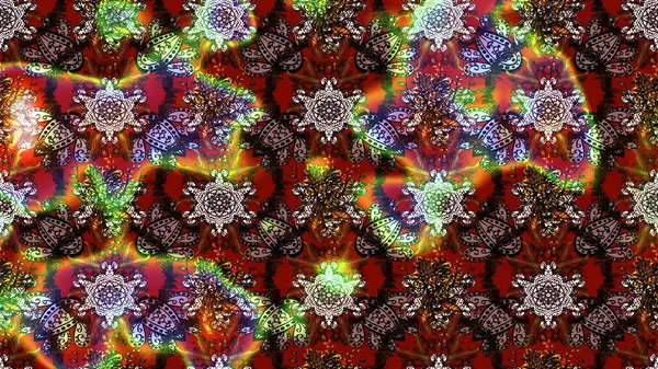 Raster illüstrasyonundaki çiçek desenli çizim. Güzel kumaş deseni. Renkli Bahar Teması eskiz kalıbı. Düz Çiçek Elementleri Tasarımı.