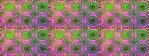 Düz Çiçek Elementleri Tasarımı. Renkli Bahar Temalı Kusursuz Arkaplan. Yeşil renkli çiçekler. Güzel çiçek deseni..