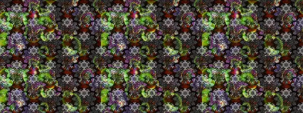 Düz Çiçek Elementleri Tasarımı. Çiçek desenli çizim. Asya tekstil tarzında. Raster illüstrasyonu. Güzel kumaş deseni. Renkli Bahar Teması çizim şablonu.