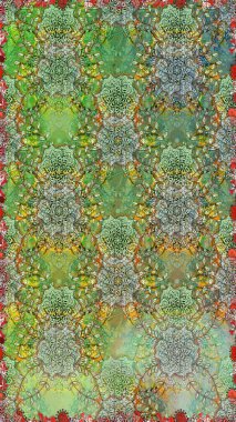 Zarif, parlak ve pürüzsüz yeşil ve nötr çiçek desenli tasarım. Sabıka baskıları, bebek kıyafetleri, duvar kâğıtları, paket kutuları vb..