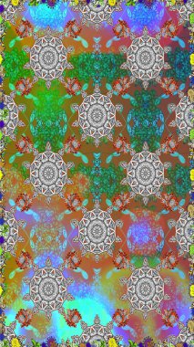 Üretim, duvar kağıdı, baskı, hediye paketi ve scrapbooking Tekstil veya kitap için çiçek sorunsuz arka plan kapsar. Raster resim. Küçük ölçekli çiçek basit şirin desen.