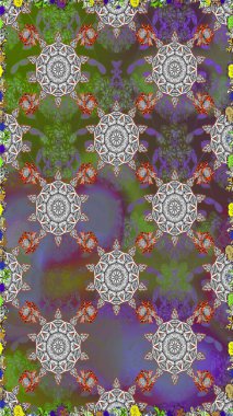 Tekstil ya da kitap kapakları, imalat, duvar kağıtları, baskı, hediye paketi ve yapıştırma kitabı için çiçeksiz arka plan. Küçük çaplı çiçeklerdeki basit şirin desenler. Raster illüstrasyonu.