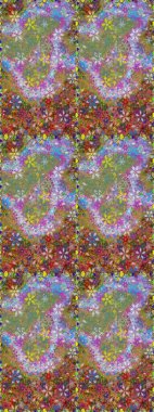 Düz Çiçek Elementleri Tasarımı. Sevimli çiçek raster deseni. Tarafsız renklerde çiçekler. Renkli Yaz Temalı Kusursuz Arkaplan.