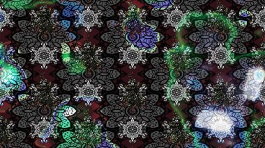 Çiçek desenli eskiz. Düz Çiçek Elementleri Tasarım Raster illüstrasyonu. Gri renkli çiçekler. Renkli Bahar Teması çizim şablonu.