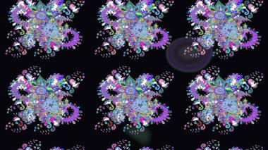 Düz Çiçek Elementleri Tasarımı. Raster güzel kumaş deseni çiziyor. Renkli Bahar Teması eskiz kalıbı. Çiçek deseni.