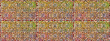 Renkli Bahar Temalı Kusursuz Arkaplan. Düz Çiçek Elementleri Tasarımı. Raster illüstrasyonu. Çiçekli, suluboya desenli kusursuz çiçek deseni. Kahverengi renkte çiçekler.