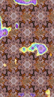 Renkli Bahar Teması eskiz kalıbı. Düz Çiçek Elementleri Tasarımı. Parlak arkaplan eskiz desenli çiçekli fantezi tasarımı.