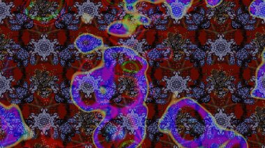 Çiçek rengi eskiz deseni. Raster çiçek izi. Klasik taslak çizimi.