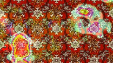 Bahar çiçekleriyle güzel bir çiçek deseni çizmişsin. Güzel kumaş deseni. Raster illüstrasyonu.