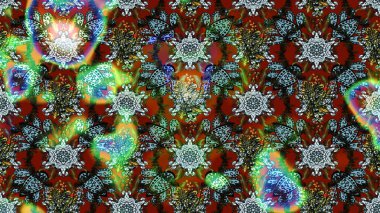 Organik motif arka planı. Çizim kalıbı. Raster illüstrasyonu. Ultraviyole kumaş deseni.