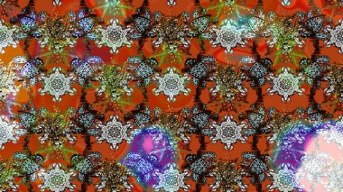 Küçük çiçekteki sevimli çiçek deseni. Raster illüstrasyonu. Tony 'nin kumaş kalıbını çiz. Modaya uygun kumaş deseni.