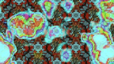 Çiçekli çiçek deseni, suluboya. Mavi renkli çiçekler. Renkli Bahar Teması eskiz kalıbı. Düz Çiçek Elementleri Tasarımı. Raster illüstrasyonu.