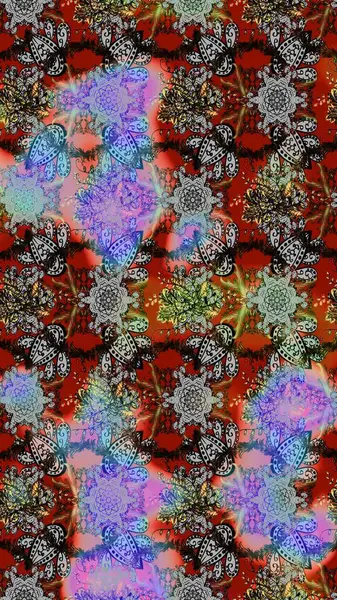 Tekstil için figür. Yapraklı çizim şekli. Poster ya da kapak için arka plan. Şirin, zarif çiçekler Raster illüstrasyonu. Davetiye ve kartpostal tasarımı için dekoratif çiçek unsurları.