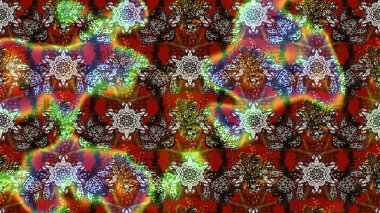 Elle çizilmiş çiçek desenli Raster çizimi. Tekstil, kumaş, ambalaj, hatıra defteri için hoş bir çiçek arkaplanı. Çocuksu tasarım. Kahverengi arkaplanda.