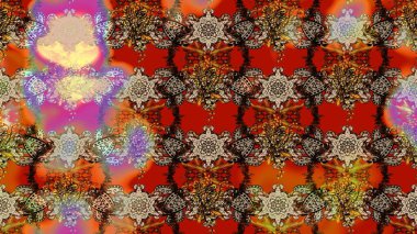 Çiçekli bahar çiçekleri. Küçük çiçekte güzel bir desen. Küçük renkli çiçekler. Moda baskıları için zarif bir şablon. Motley illüstrasyonu.