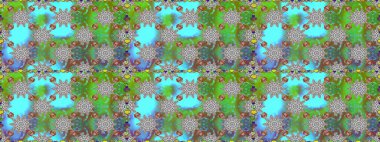 Yumuşak, bahar çiçekli arka plan. Yeşil renkli çiçekler. Raster çiçek desenli ve çiçekli..