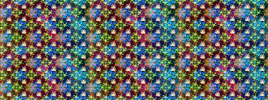 Renkli Bahar Teması eskiz kalıbı. Raster illüstrasyonu. Düz Çiçek Elementleri Tasarımı. Zentangle soyut çiçekleri. Güzel kumaş deseni. Çiçek tozu..