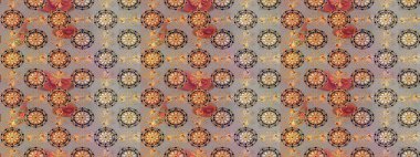 Güzel kumaş deseni. Küçük çiçekteki sevimli çiçek deseni. Raster illüstrasyonu. Güzel karalamalı çiçek deseni çiz..