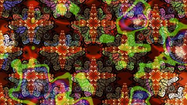 Tomurcukları çiçek olan sevimli bir çiçek deseni. Eskiz geçmişi. Raster illüstrasyonu. Kumaş, tekstil, duvar kağıdı baskısı için. Eski usul. Raster..