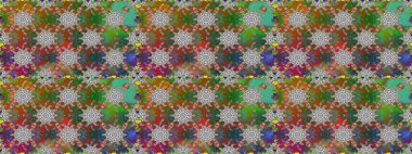 Çiçek desenli raster, kahverengi çizgi grafik desenli soyut raster arkaplan. Modern stil dokusu.