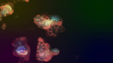 Çiçekli bahar çiçekleri. Küçük çiçekte güzel bir desen. Küçük renkli çiçekler. Moda baskıları için zarif bir şablon. Motley illüstrasyonu. Çizim.